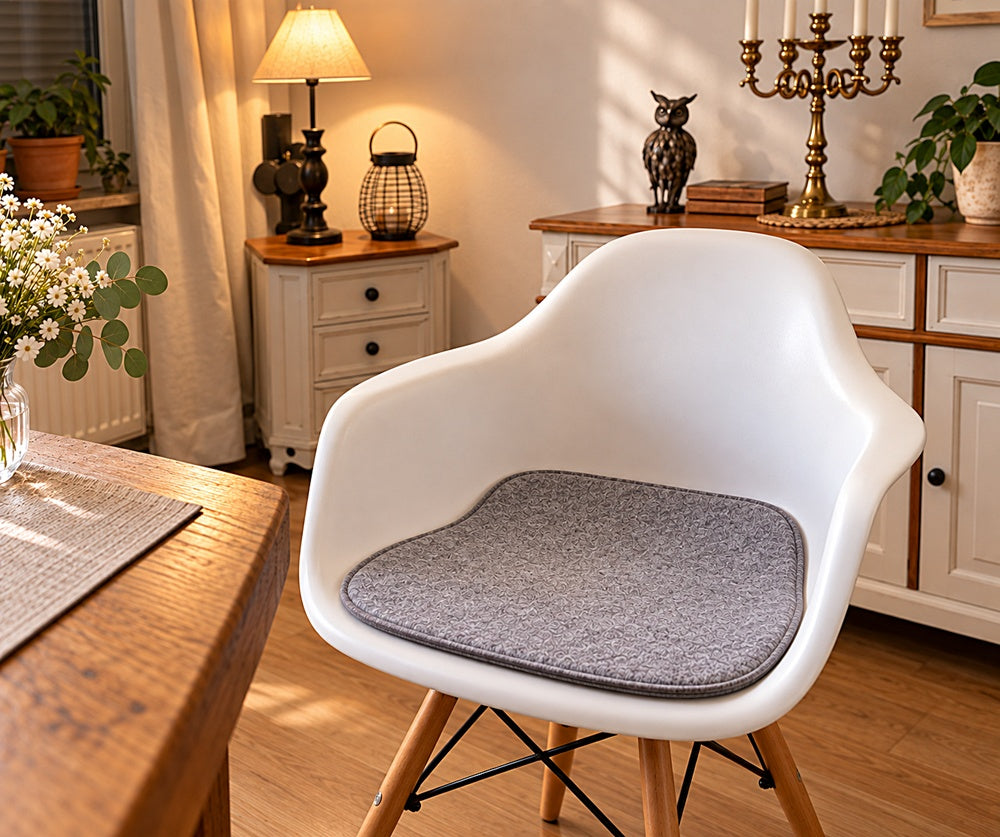 Gepolsterte VIOLAN Filz Sitzauflage für Armchair-Sitzschale in 39,5 × 38,5 cm